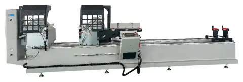 Автоматическая двухголовая пила с ЧПУ QUADRO ALUCUT CNC 500 x 5000 (Angles 45°/ 90°/ 135°)