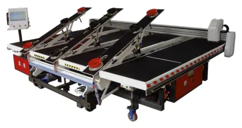 Автоматические столы с ЧПУ для прямолинейного и фигурного раскроя стекла JKM 3826 P