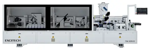 Автоматический кромкооблицовочный станок Excitech 736 Servo PRE-PUR