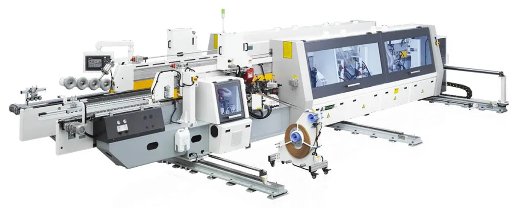 Двухсторонний кромкооблицовочный станок Nanxing NB7HS2P-PC — фото 1