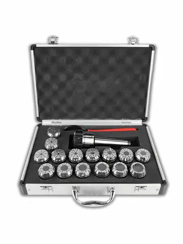 Цанговый патрон Metal Master ER40 MT4 с набором цанг 3-26 мм (15 шт.)