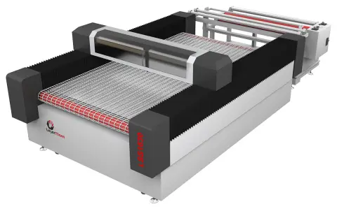 Лазерный станок для резки рулонных материалов Lasermann LSS 1630 с размотчиком