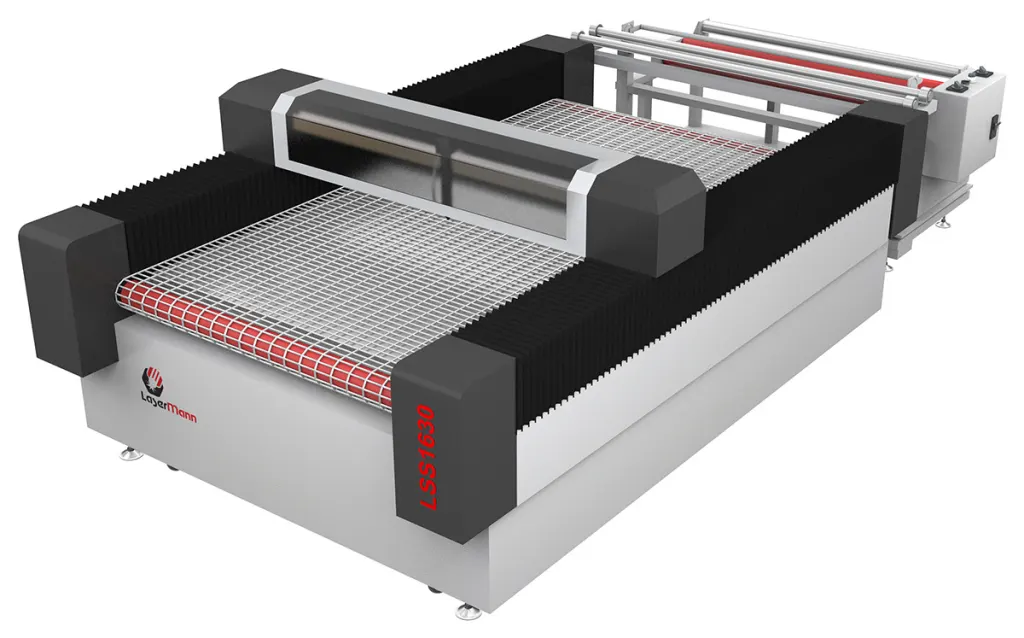 Лазерный станок для резки рулонных материалов Lasermann LSS 1630 с размотчиком — фото 1