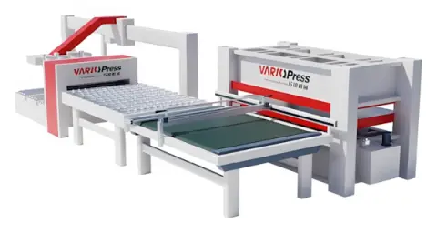 Линия облицовки плитных материалов VARIO PRESS LINE DT 1