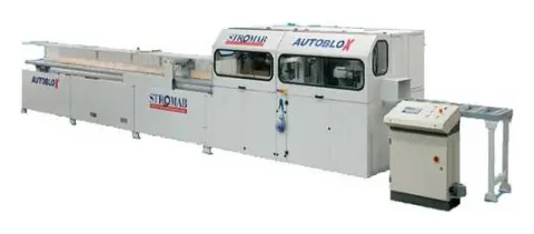 Станок с ЧПУ для обработки строительного бруса Stromab Auto Blox