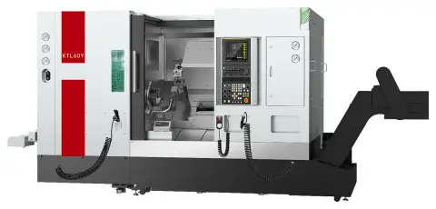 Токарный центр с ЧПУ с наклонной станиной KTL60Y (Syntec)