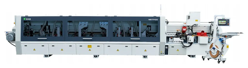 Высокоскоростной кромкооблицовочный станок Nanxing NB7PCG-PC на ремне — фото 1